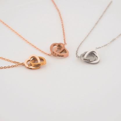 Eternal Rose Box with Engraved Necklace